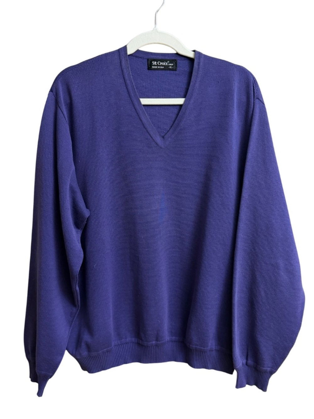 Purple V-Neck Sweater